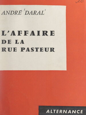 cover image of L'affaire de la rue Pasteur